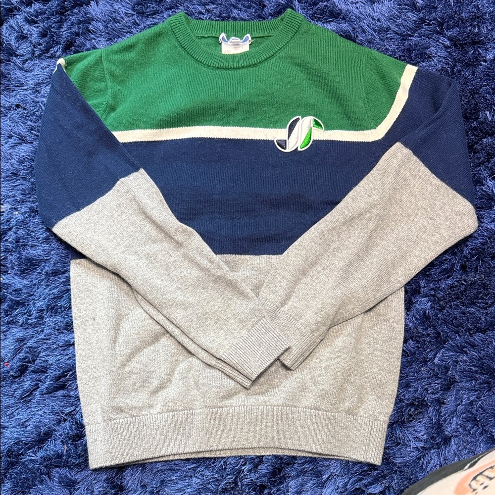 Colorblock Crewneck Sweater